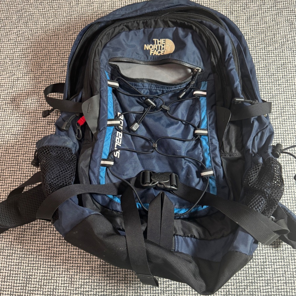 The North Face Borealis Backpack Navy Blue Black Hiking School Daypack